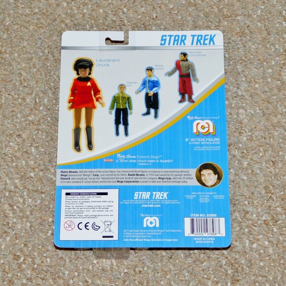2019 Mego Star Trek 8" Lieutenant Uhura Figure MOC Brand New - Picture 3 of 10